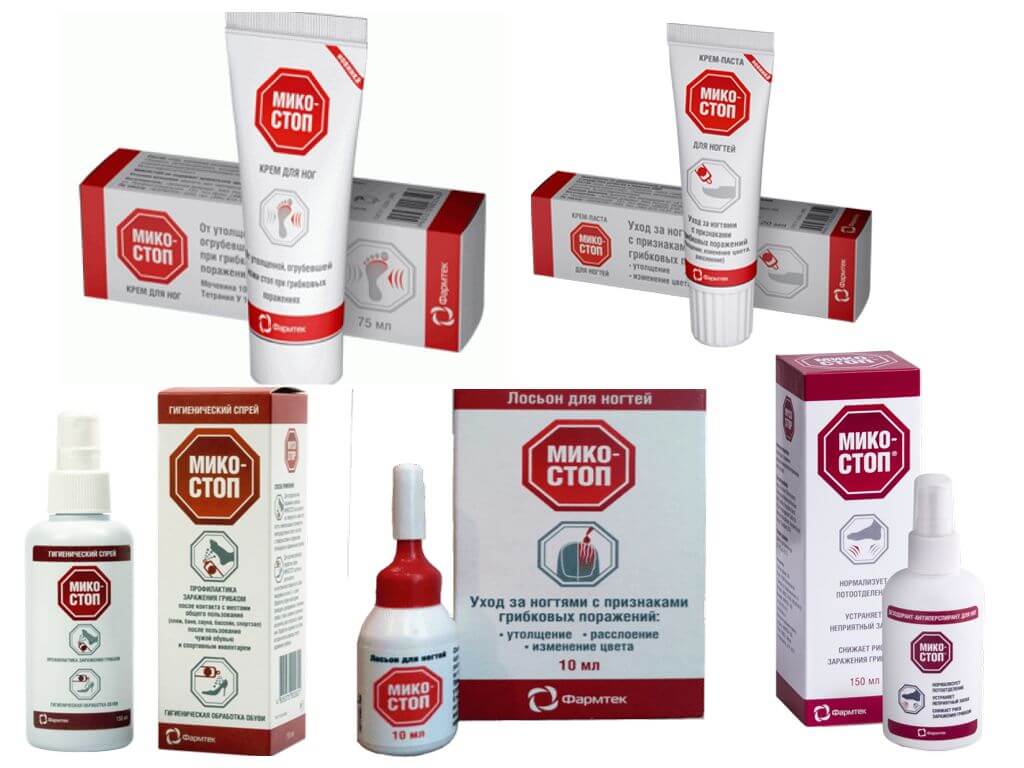 Лекарственные формы препарата Микостоп