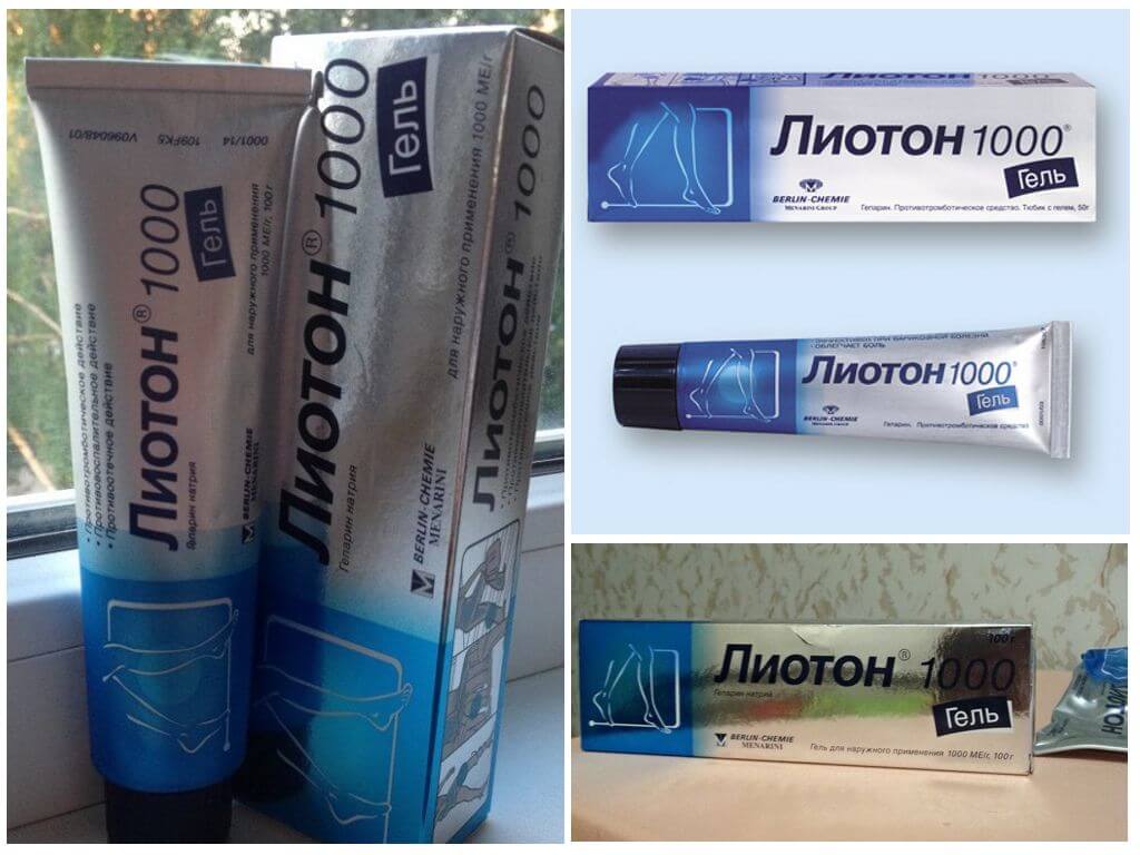 Гель Лиотон 1000 против варикоза