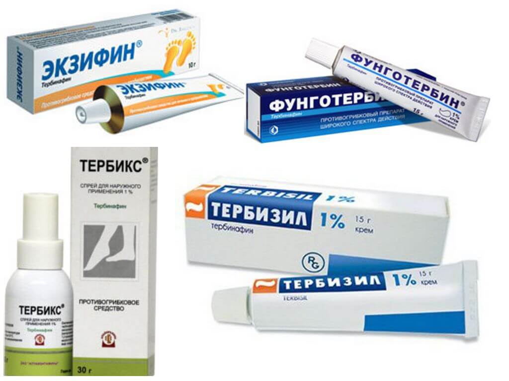 Крем и мазь Тербинафин от грибка