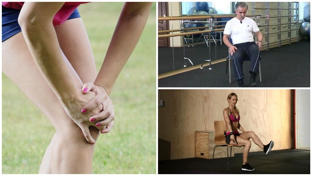 Упражнения на стуле при артрозе колена